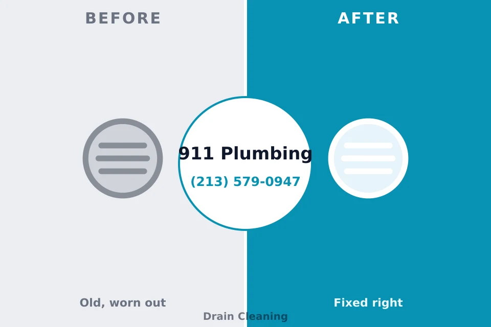 Before and after: plumbing repair Hutto, TX